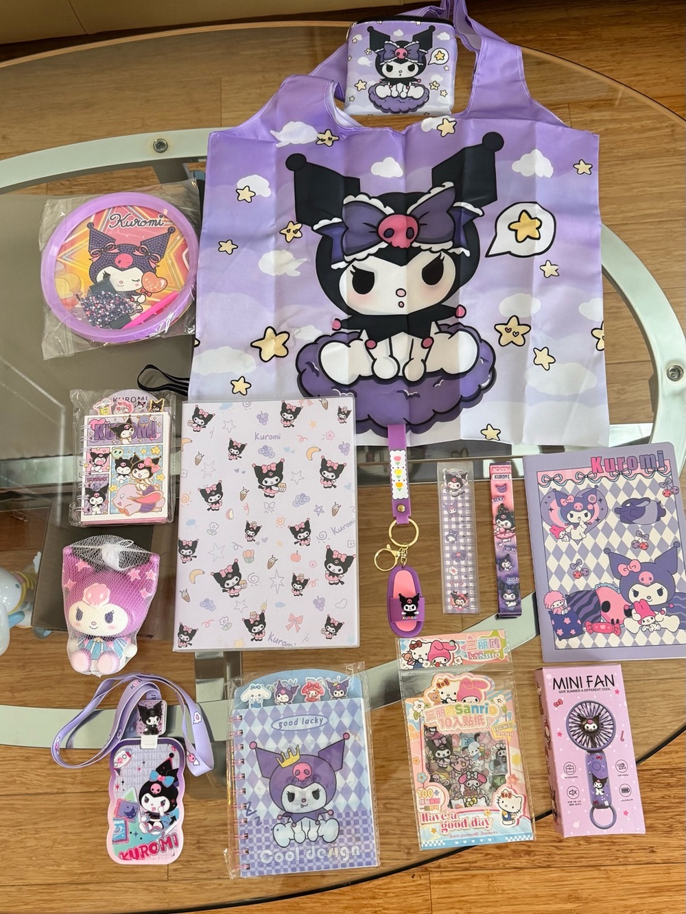 13 pieces Kurumi with  mini fan. Diamond painting and moreKids
